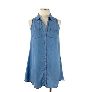 Target- Mossimo Lyocell Button Sleeveless Dress S